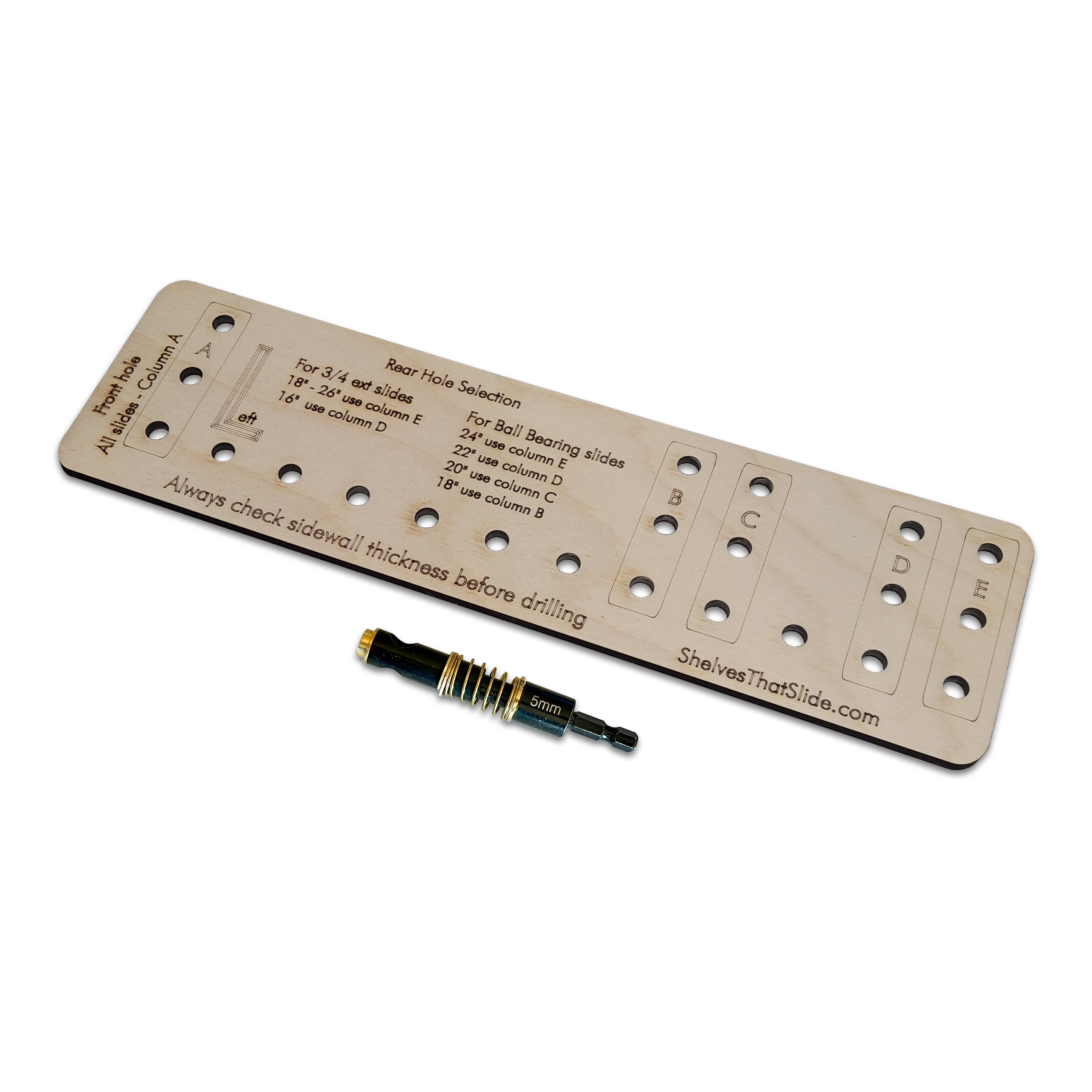 Side Mount Hole Jig and Drill Bit Kit